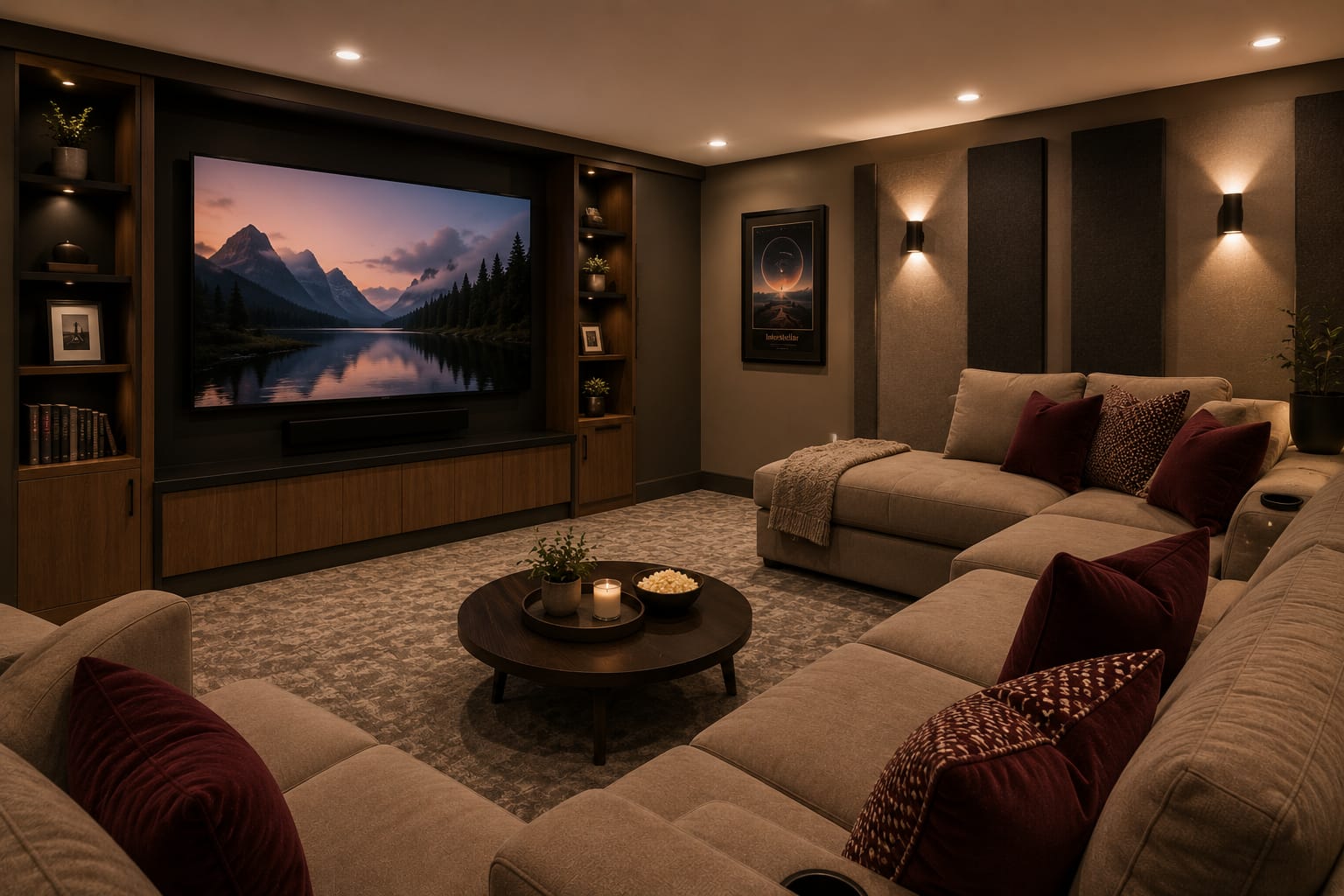 Home Theatre and Gym in Woodbridge — a renovation by iDream Reno