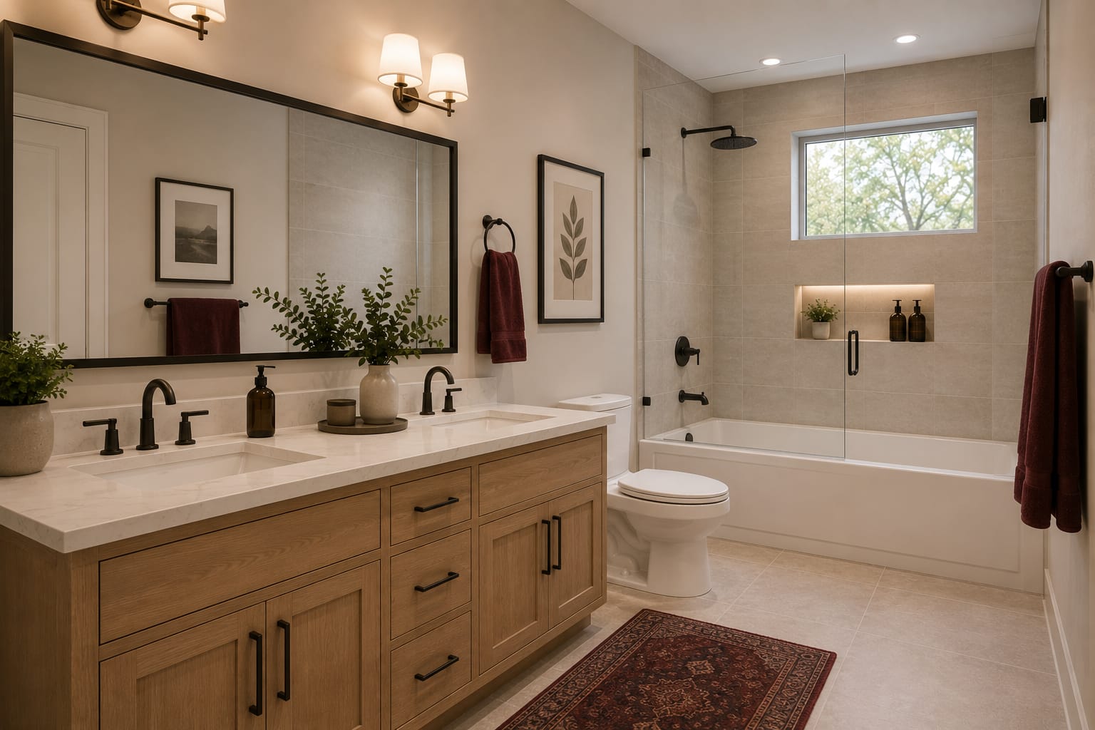 Family Bathroom Refresh in Woodbridge — a renovation by iDream Reno