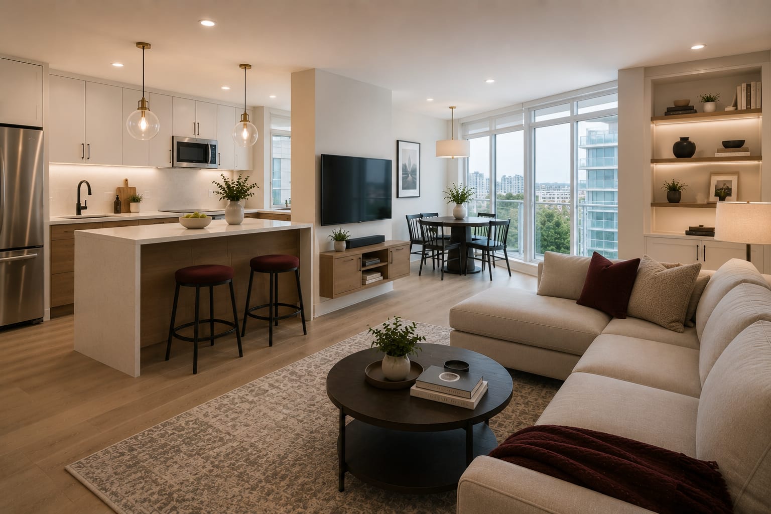 Open-Concept Suite at Vaughan Metropolitan — a renovation by iDream Reno